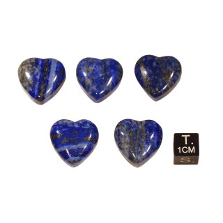 Lapislazuli Herz gebohrt ca. 20mm VE5St.