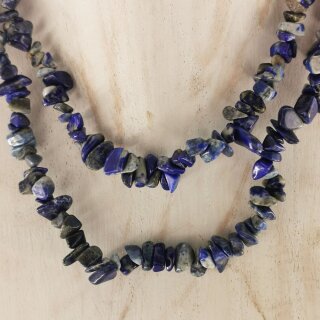 Lapislazuli Kette Splitter ca. 0,6-0,9 / 75-80cm VE5St.