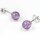 Amethyst Ohrstecker Kugel ca. 0,6cm, 92,5er Silber VE6St.