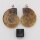 Ammoniten Paare mit Stiftöse aus 92,5er Silber