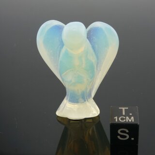 Opalglas synth. Engel ca. 3,8cm
