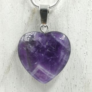 Amethyst Herz gestiftet ca. 20mm VE10St.