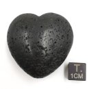 Lava schwarz Herz ca. 40mm