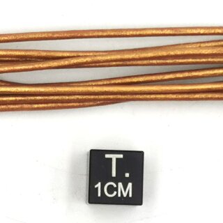Lederband Bronze farben ohne Verschluss Ø ca. 1,5mm, Länge ca. 100cm VE10St.