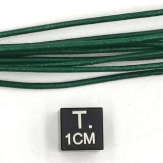 Lederband grün ohne Verschluss Ø ca. 1,5mm, Länge ca. 100cm VE10St.