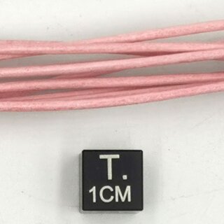 Lederband hell pink ohne Verschluss Ø ca. 1,5mm, Länge ca. 100cm VE10St.