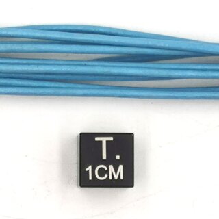 Lederband hellblau ohne Verschluss Ø ca. 1,5mm, Länge ca. 100cm VE10St.