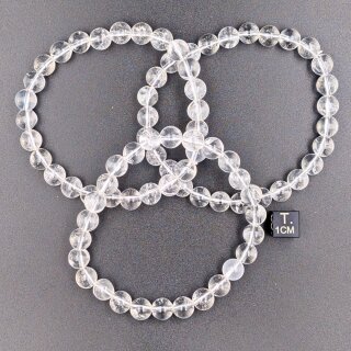 Bergkristall Armband Kugel ca. 0,8 / 21cm VE5St.