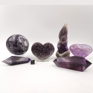 Amethyst "gemischte Formen" Lot VE 6 St.