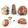Polychromjaspis "gemischte Formen" Lot VE 6 St.