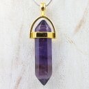 Amethyst Doppelspitze goldf. ca. 30mm VE5St.