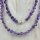 Amethyst Kette Tropfen ca. 1,0-1,5x0,6-1,2 / 45cm