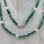 Aventurin grün Kette Röhre mit Perle weiß ca. 45cm