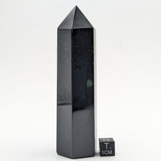 Obsidian schwarz Spitze geschliffen & poliert ca. 9-12cm