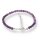 Amethystquarz Fußkettchen Kugel ca. 0,4 / 20,0cm + 5,0cm Verlängerung VE5St.