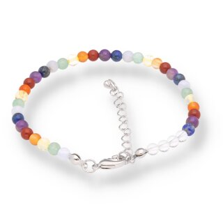 Chakra Fußkettchen Kugel ca. 0,4 / 20,0cm + 5,0cm Verlängerung VE5St. - Modell 2
