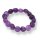 Amethyst Armband Nugget ca. 10mm / 19 cm