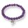Amethystquarz Armband Kugel mit Baum ca. 0,6 / 18cm