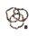 Botswaanachat Armband Nugget ca. 0,5x0,7 / 19 cm VE25St.