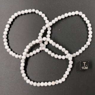 Magnesit Armband Kugel ca. 0,4 / 19cm VE25St.