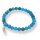 Apatit blau Armband Kugel mit Feder ca. 0,6 / 19cm