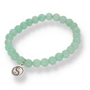 Aventurin grün Armband Kugel mit Ying Yang ca. 0,6 /...