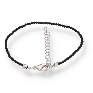 Schörl Armband Kugel fac. ca. 0,2 / 18cm + Verlängerungskettchen VE5St.