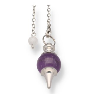 Amethyst Kugelpendel Indisch VE3St.