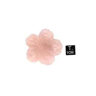 Rosenquarz Blüte ca. 5,5cm