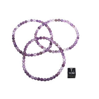 Amethyst Armband Kugel fac. ca. 0,4 / 19cm