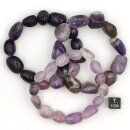 Amethystquarz Armband Nugget B-Qualität
