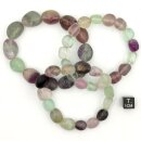 Fluorit mehrf. Armband Nugget ca. 0,5x0,7 / 19 cm