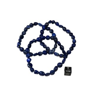 Lapislazuli Armband Nugget ca. 0,5x0,7 / 19cm