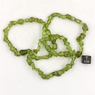 Peridot Armband Nugget ca. 0,5x0,7 / 19 cm