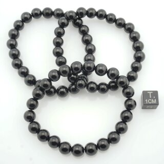 Spinell schwarz Armband Kugel ca. 0,8 / 19cm