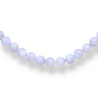 Chalcedon blau Strang Kugel ca. 1,0 / 37-40cm