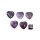 Amethyst Herz ca. 20mm VE5St.