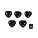 Obsidian schwarz Herz ca. 20mm VE5St.